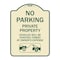 Signmission No Parking Private Property Vehicles Ticketed Towed Owners Expense Alum, 18" L, 24" H, TG-1824-23798 A-DES-TG-1824-23798 - alternate 1